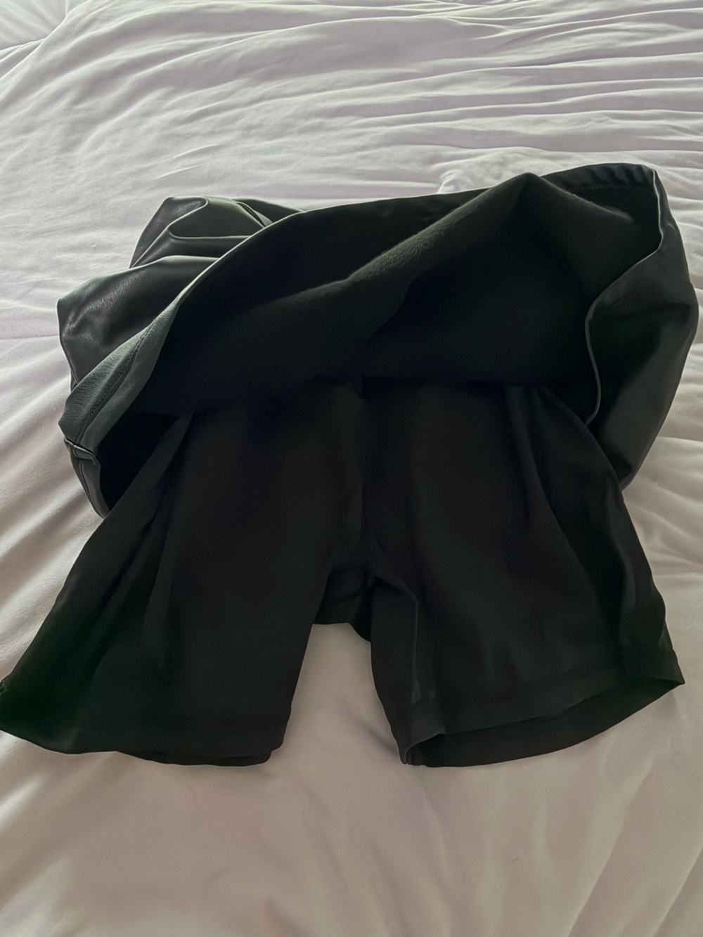 HALARA Black Faux Leather Midi Skirt - Picture 3 of 7